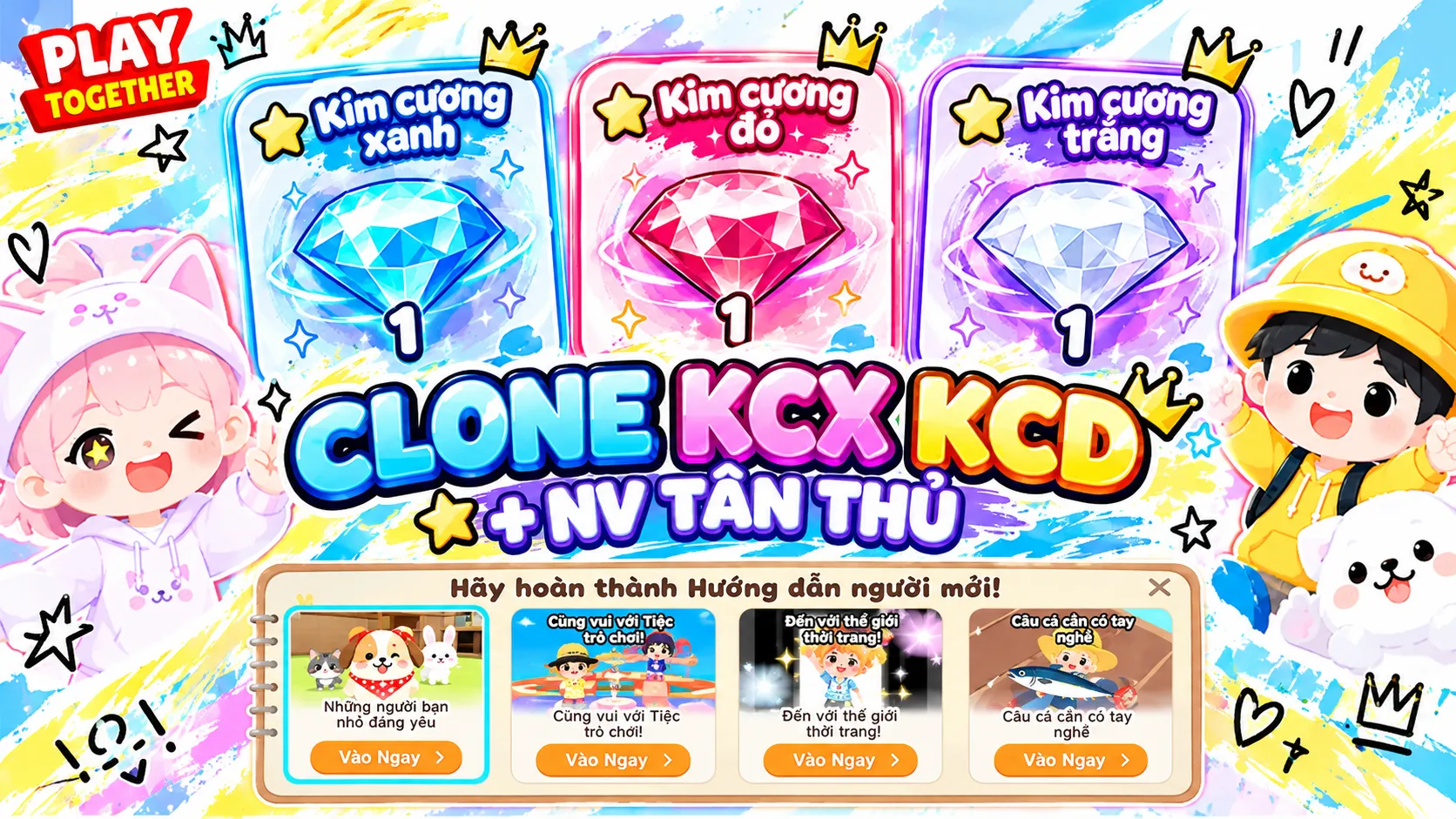 CLONE KCX KCD+ NHIỆM VỤ TÂN THỦ